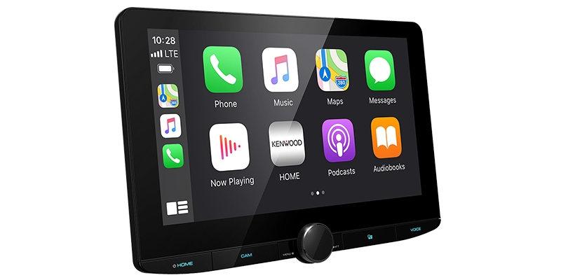 Kenwood DMX1037S 10.1 inch Digital Media Receiver, Apple CarPlay, Android Auto