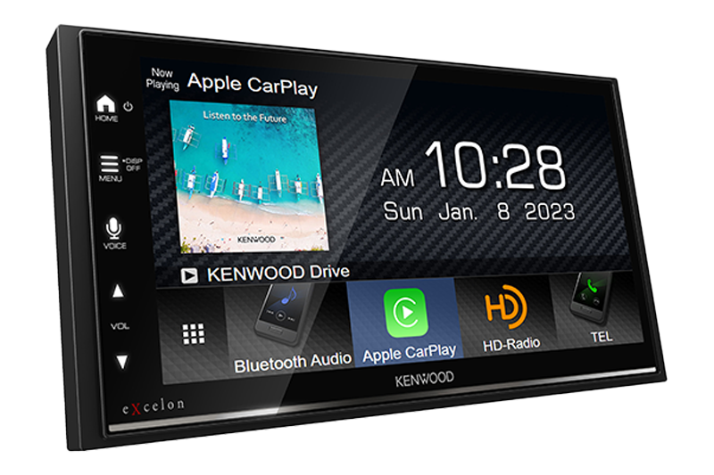 Kenwood Excelon DMX709S 6.8-inch Digital Media Receiver with Apple CarPlay and Android Auto