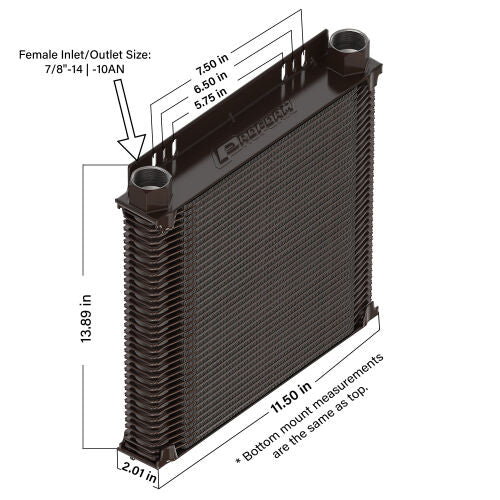 Proform Tundra Series Oil and Transmission Cooler 40 Row Model 69570-40