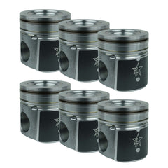 Industrial Injection 2003-2004 5.9L Cummins 24V ISB Standard Bore Flycut, Coated & Chamfered X-Series Pistons 244120