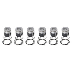 Industrial Injection 1989-1998 12v Cummins Coated & Chamfered Piston Kit (std) PDM-03513CC