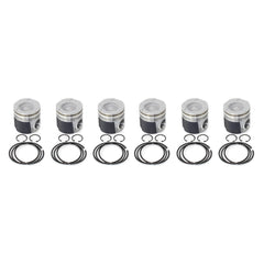 Industrial Injection 1989-1998 12v Cummins Fly Cut, Coated & Chamfered Piston Kit (.040) PDM-03513FCC.040