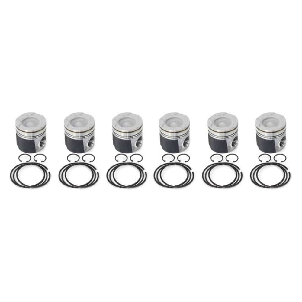 Industrial Injection 1989-1998 12v Cummins Marine Big Bowl Stock Balanced Piston Kit (.040) PDM-03523.040