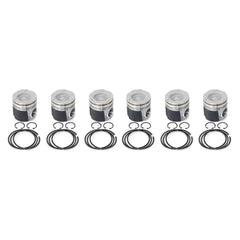 Industrial Injection 1989-1998 12v Cummins Marine Big Bowl Stock Balanced Piston Kit (.040) PDM-03523.040