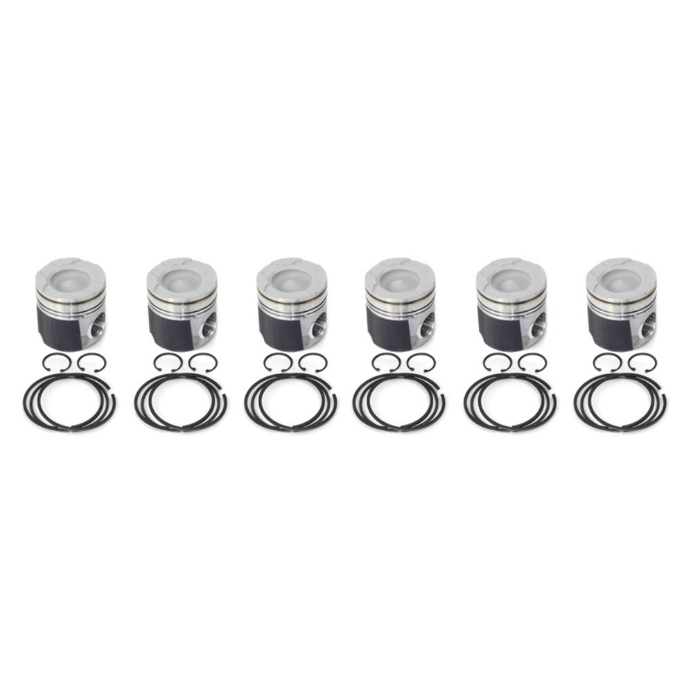 Industrial Injection 2004.5-2007 5.9L Cummins Fly Cut, Coated & Chamfered Piston Kit (.020) PDM-3673FCC.020