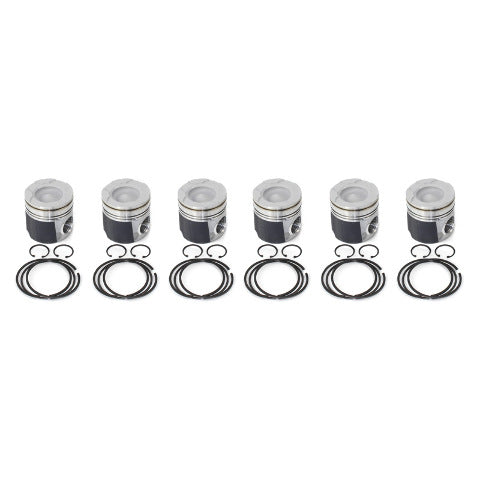 Industrial Injection Cummins 6.7L 2007.5-2018 Fly Cut, Coated & Chamfered Piston Kit (std) PDM-3732FCC