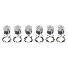 Industrial Injection Cummins 6.7L 2007.5-2018 Fly Cut, Coated & Chamfered Piston Kit (std) PDM-3732FCC
