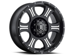 ICON Alloys 1020908955MB Shield Satin Black Mach - 20 X 9 / 8 X 180 / 12mm / 5.5 bs