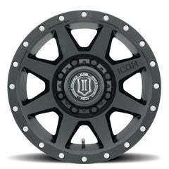 ICON Alloys 1817858052SB Rebound HD Satin Black - 17 X 8.5 / 8 X 6.5 / 13mm / 5.25 bs