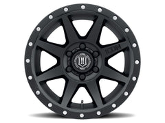 ICON Alloys 1817859057SB Rebound Satin Black - 17 X 8.5 / 6 X 5.5 / 25mm / 5.75 bs