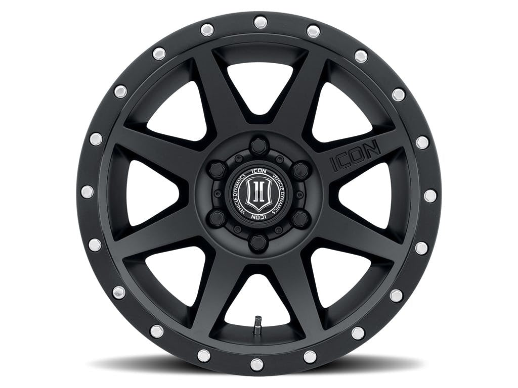 ICON Alloys 1818908350SB Rebound Satin Black -18 X 9 / 6 X 5.5 / 0mm / 5 bs