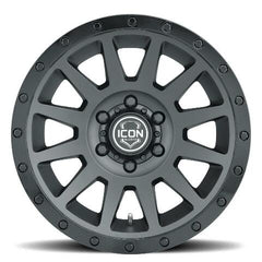 ICON Alloys 2017858347DB Compression Dbl Blk - 17 X 8.5 / 6 X 5.5 / 0mm / 4.75 in. Bs