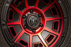 ICON Alloys 3017856350SBRT Victory Satin Black Red - 17 X 8.5 / 6X135 / 6mm / 5 bs