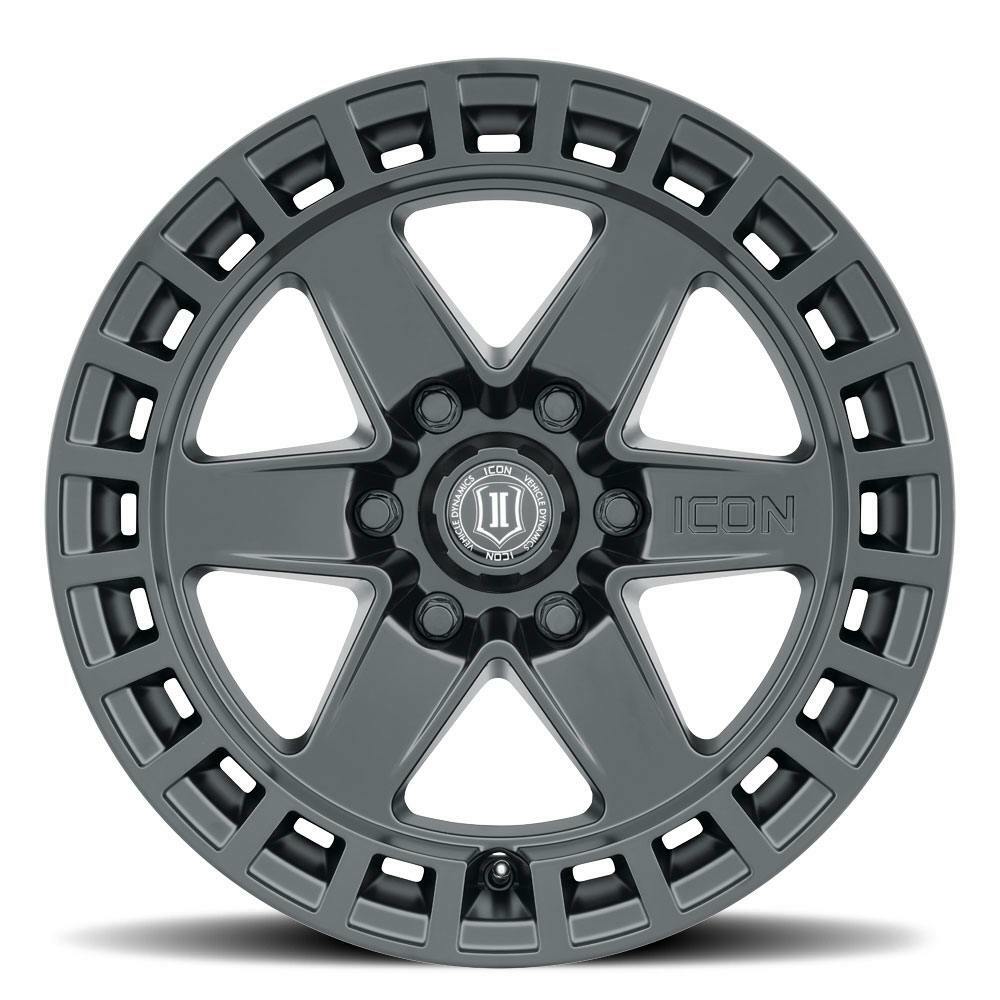 ICON Alloys 3417856350SB Raider Satin Black - 17 X 8.5 / 6 X 135 / 6 mm / 5 bs
