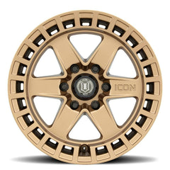 ICON Alloys 3417859447BS Raider Brass Satin - 17 X 8.5 / 6 X 120 / 0 mm / 4.75 bs