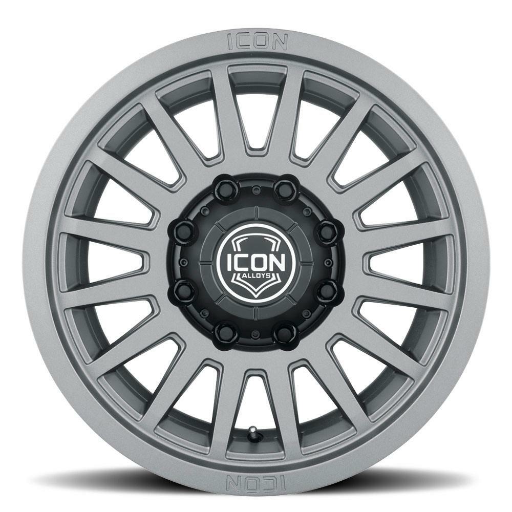 ICON Alloys 3618908055CH Recon SLX Charcoal - 18 X 9 / 8 X 6.5 / 12MM / 5.5 in. BS