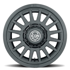 ICON Alloys 3618908055SB Recon SLX Satin Black - 18 X 9 / 8 X 6.5 / 12MM / 5.5 in. BS