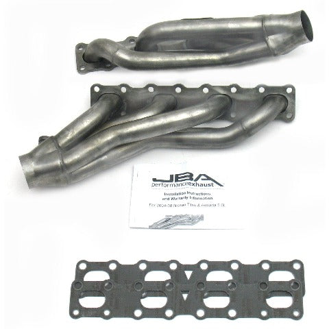 JBA Performance Exhaust 1400S 1400S 1 5/8 inch Shorty Stainless Steel 04-12 Nissan Titan 5