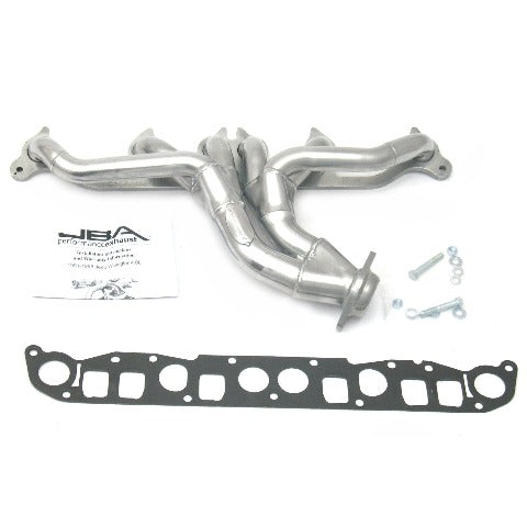 JBA Performance Exhaust 1526SJS 1526SJS 1 1/2 inch Shorty Stainless Steel 91-99 Jeep Wrangle