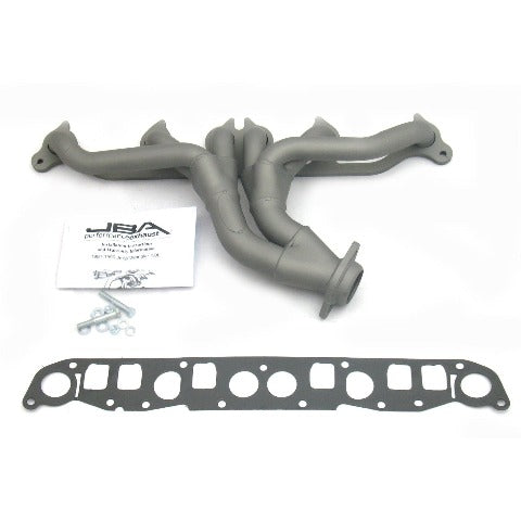 JBA Performance Exhaust 1526SJT 1526SJT 1 1/2 inch Shorty Stainless Steel 91-99 Jeep Wrangle