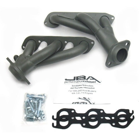 JBA Performance Exhaust 1619S-1JT 1619S-1JT 1 1/2 inch Shorty Stainless Steel 99-04 Mustang 3.