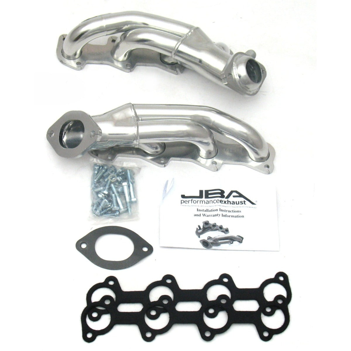 JBA Performance Exhaust 1625S-9JS 1625S-9JS 1 5/8 inch Shorty Stainless Steel 99-04 Mustang GT