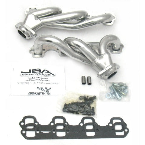 JBA Performance Exhaust 1627SJS 1627SJS 1 1/2 inch Shorty Stainless Steel 87-95 Ford Truck 5