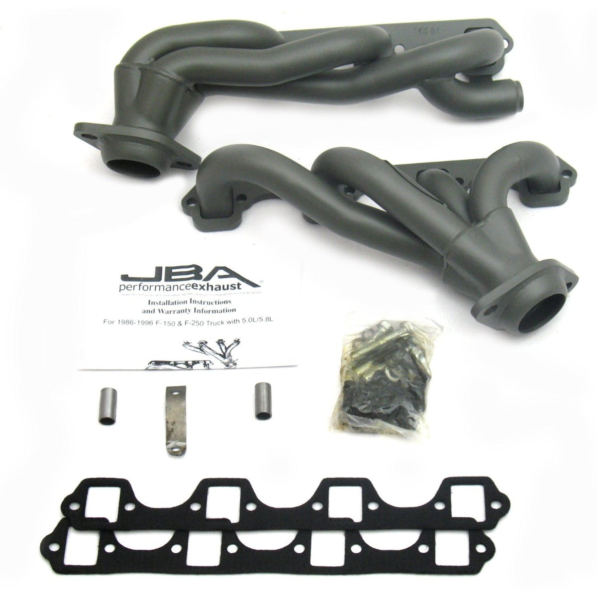 JBA Performance Exhaust 1628SJT 1628SJT 1 1/2 inch Shorty Stainless Steel 86-96 Ford Truck 5