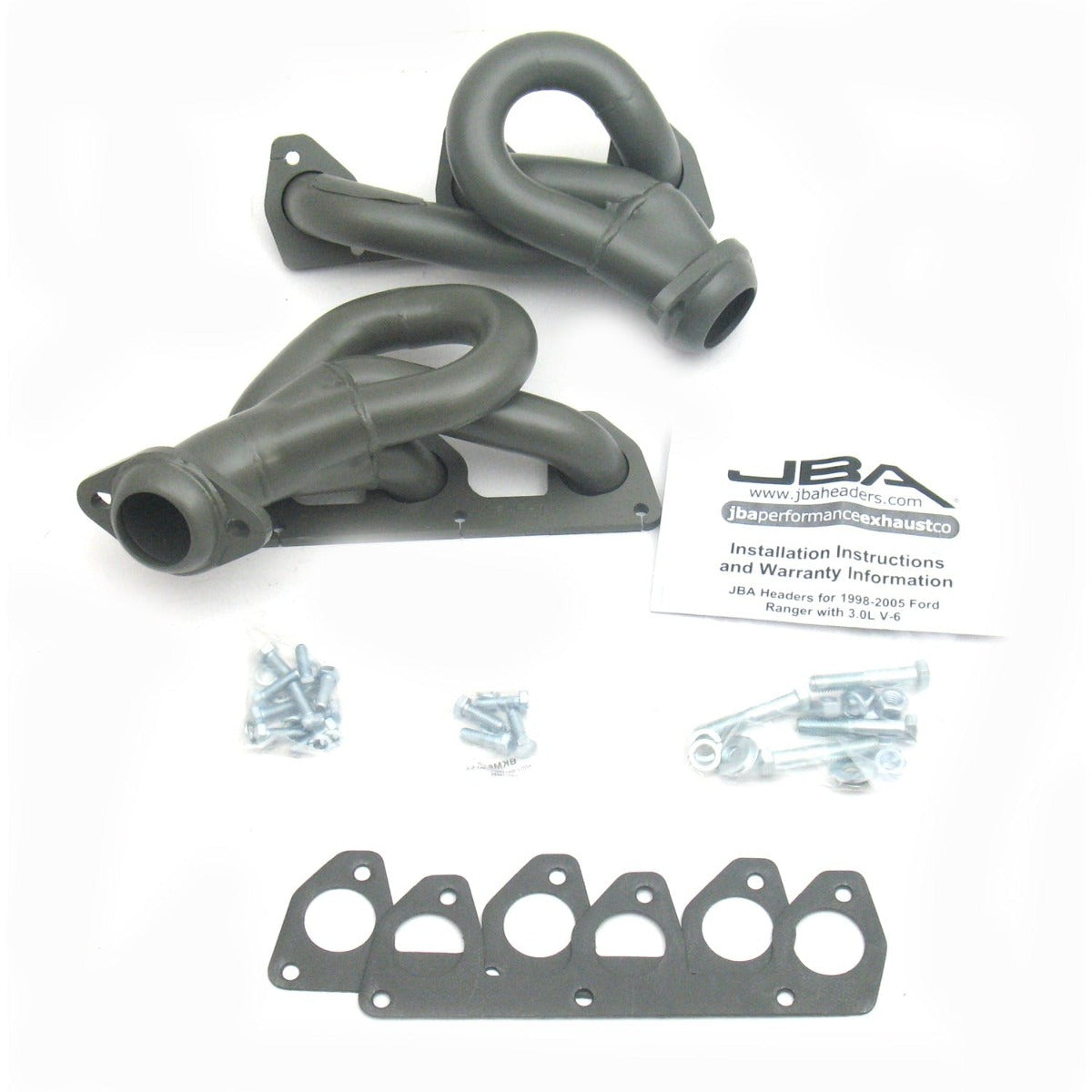 JBA Performance Exhaust 1647S-1JT 1647S-1JT 1 1/2 inch Shorty Stainless Steel 02-09 Ford Range