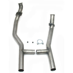 JBA Performance Exhaust 1657SH 1657SH 2.5 inch Stainless Steel Mid-Pipe H-Pipe for 1653, 35