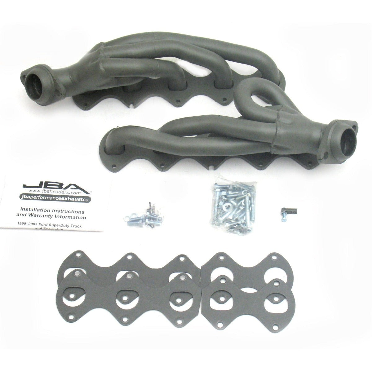 JBA Performance Exhaust 1670SJT 1670SJT 1 5/8 inch Shorty Stainless Steel 05-10 Ford Truck V