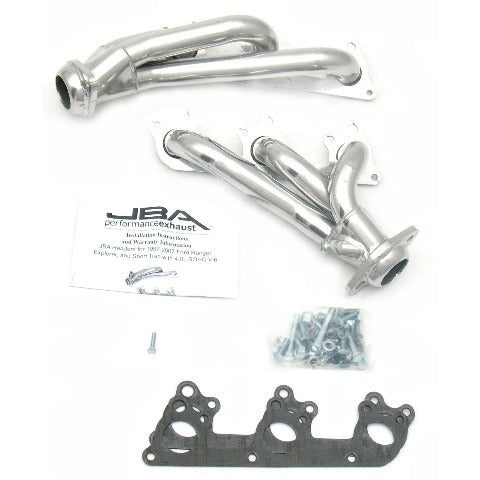JBA Performance Exhaust 1674S-1JS 1674S-1JS 1 1/2 inch Shorty Stainless Steel 97-11 Ranger/Exp