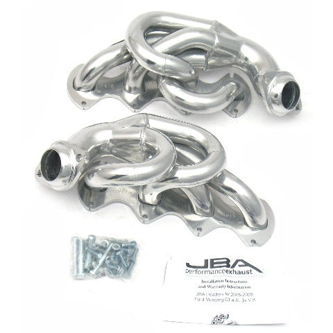 JBA Performance Exhaust 1675SJS 1675SJS 1 5/8 inch Shorty Stainless Steel 05-10 Mustang 4.6L