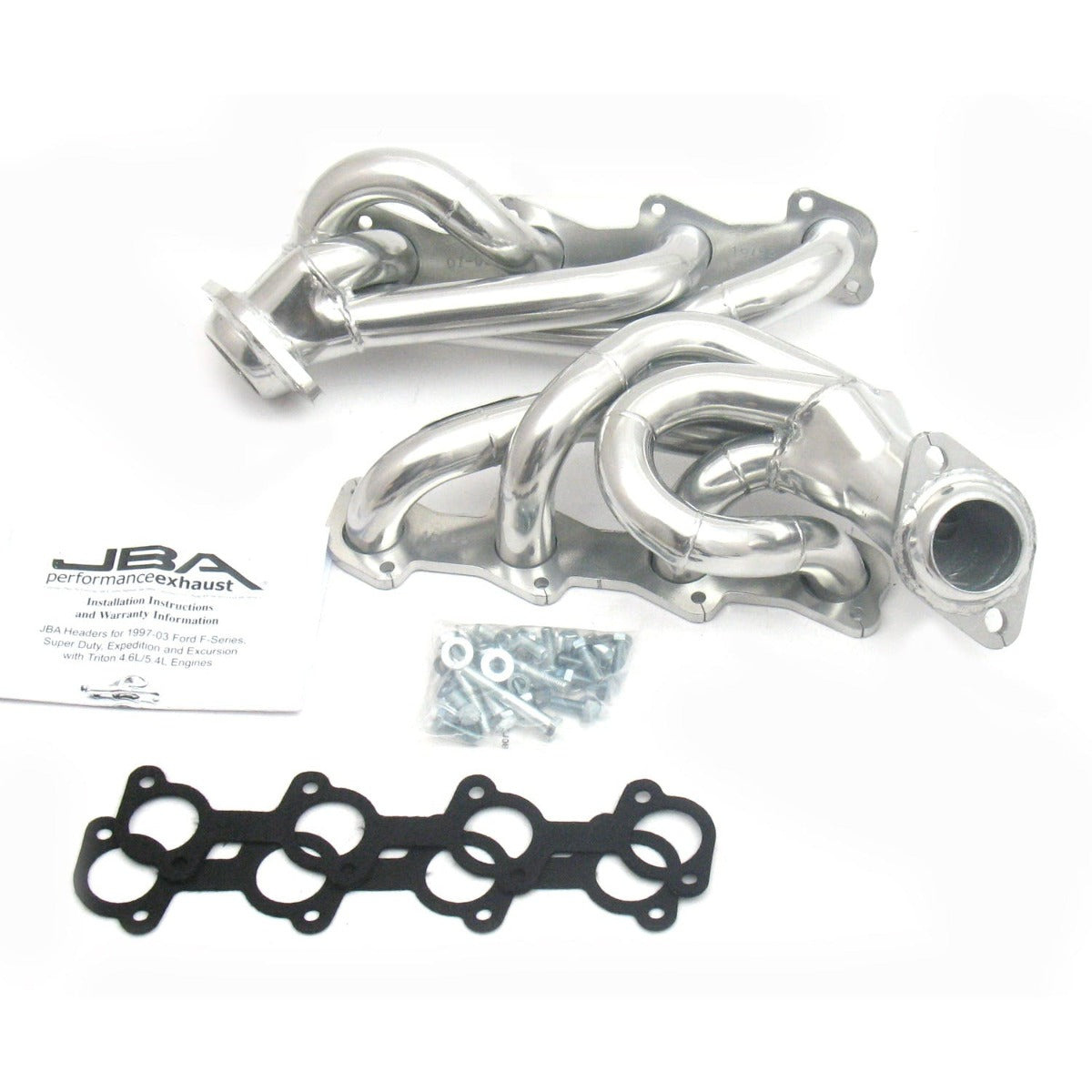 JBA Performance Exhaust 1679SJS 1679SJS 1 1/2 inch Shorty Stainless Steel 97-03 Ford Truck 5