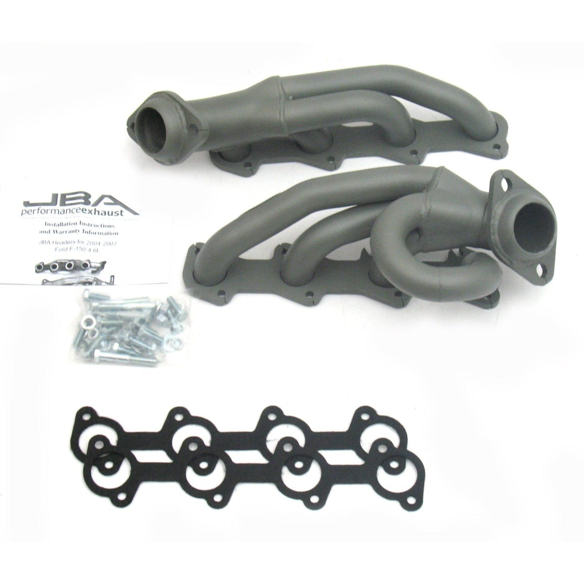 JBA Performance Exhaust 1687SJT 1687SJT 1 1/2 inch Shorty Stainless Steel 04-08 Ford F-150 4