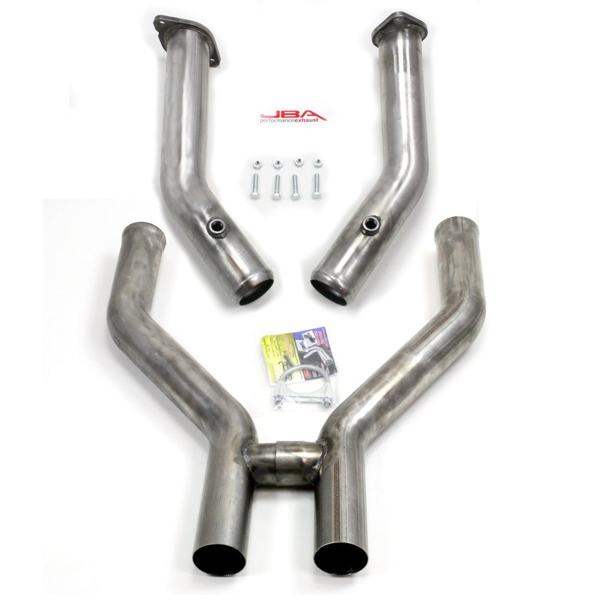 JBA Performance Exhaust 1786SH 1786SH 3 inch Stainless Steel Mid-Pipe 2011-13 Mustang 5.0 H