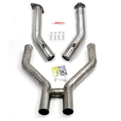 JBA Performance Exhaust 1786SH 1786SH 3 inch Stainless Steel Mid-Pipe 2011-13 Mustang 5.0 H