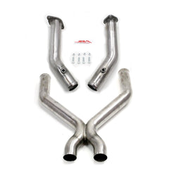 JBA Performance Exhaust 1786SX 1786SX 3 inch Stainless Steel Mid-Pipe 2011-13 Mustang 5.0 X
