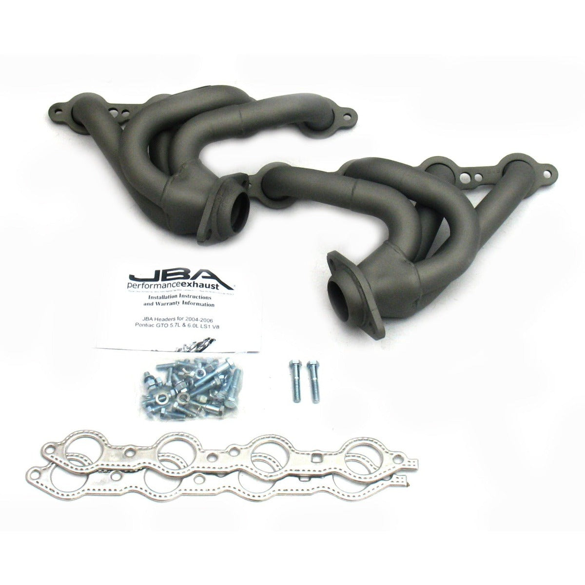 JBA Performance Exhaust 1809SJT 1809SJT 1 5/8 inch Shorty Stainless Steel 04-06 Pontiac GTO