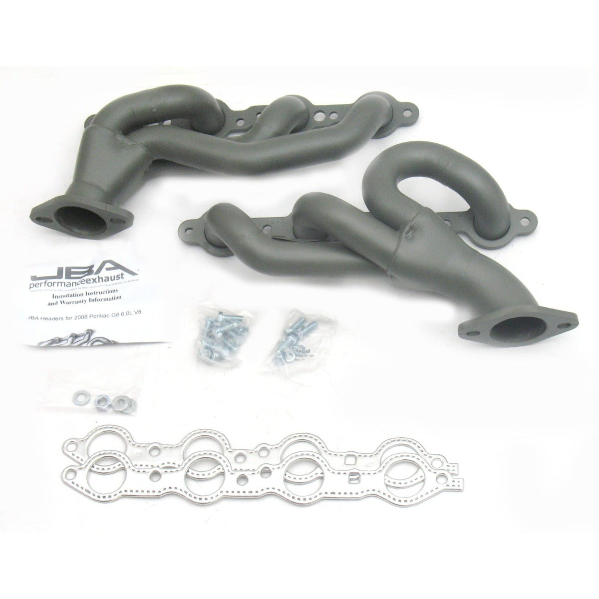 JBA Performance Exhaust 1811SJT 1811SJT 1 3/4 inch Shorty Stainless Steel 08-09 Pontiac G8 6
