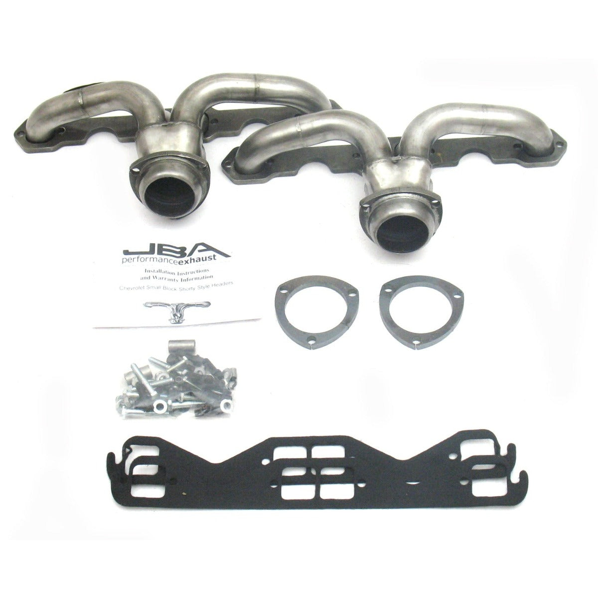 JBA Performance Exhaust 1815S-1 1815S-1 1 5/8 inch Shorty Stainless Steel Chevrolet Center E