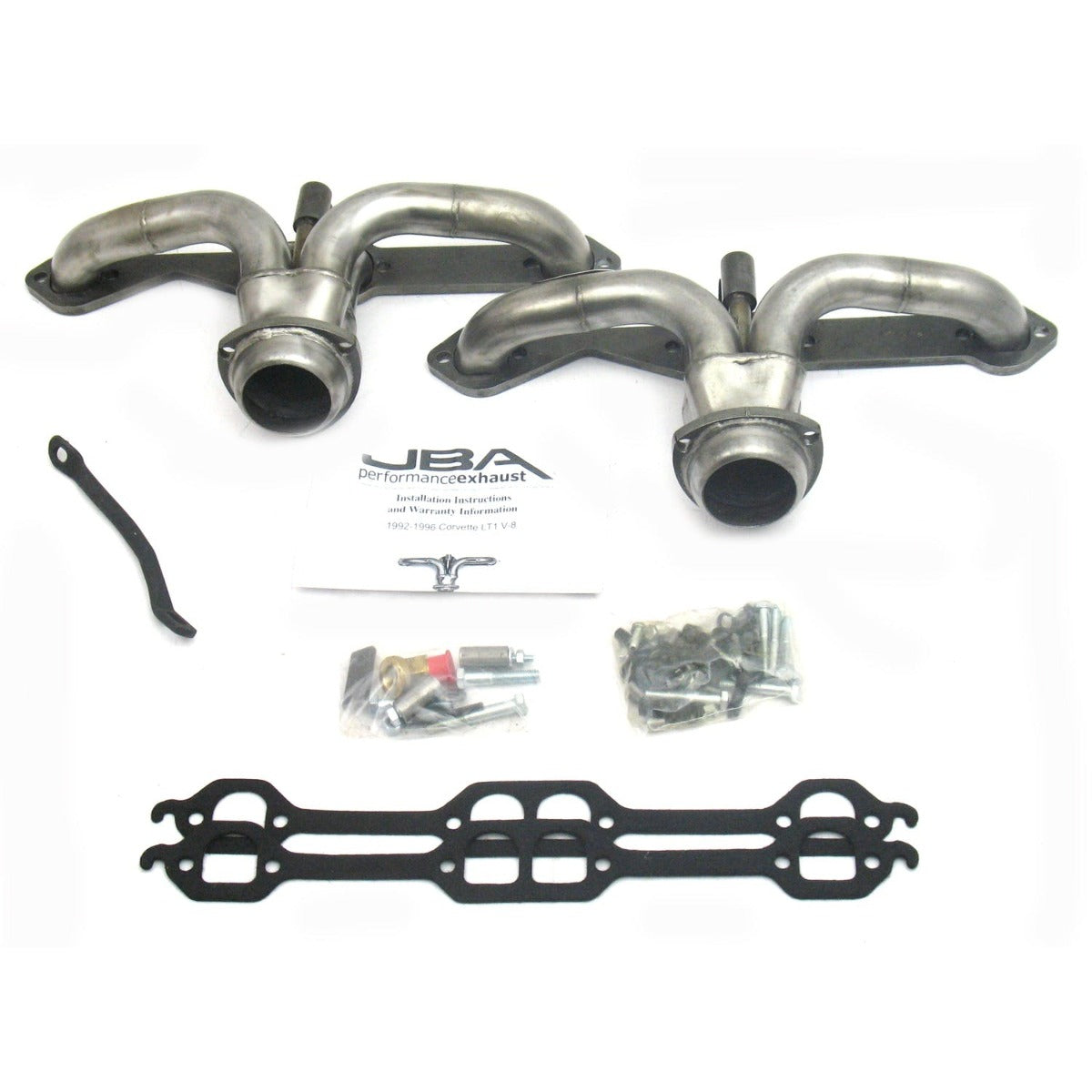 JBA Performance Exhaust 1815S 1815S 1 5/8 inch Shorty Stainless Steel 92-96 Corvette LT1 5