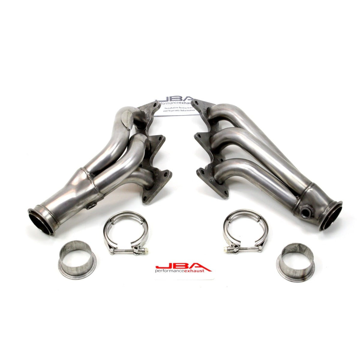 JBA Performance Exhaust 1816S 1816S 1 5/8 inch Shorty Stainless Steel 2010-11 Camaro V6