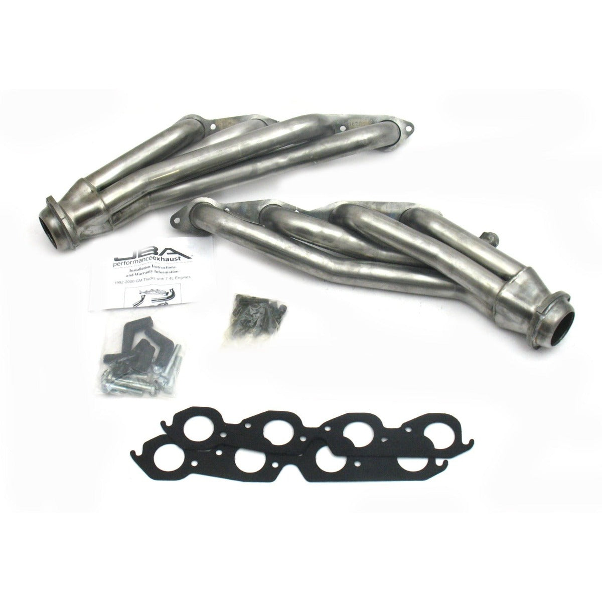 JBA Performance Exhaust 1822S 1822S 1 1/2 inch Shorty Stainless Steel 96-00 GM Truck 7.4L