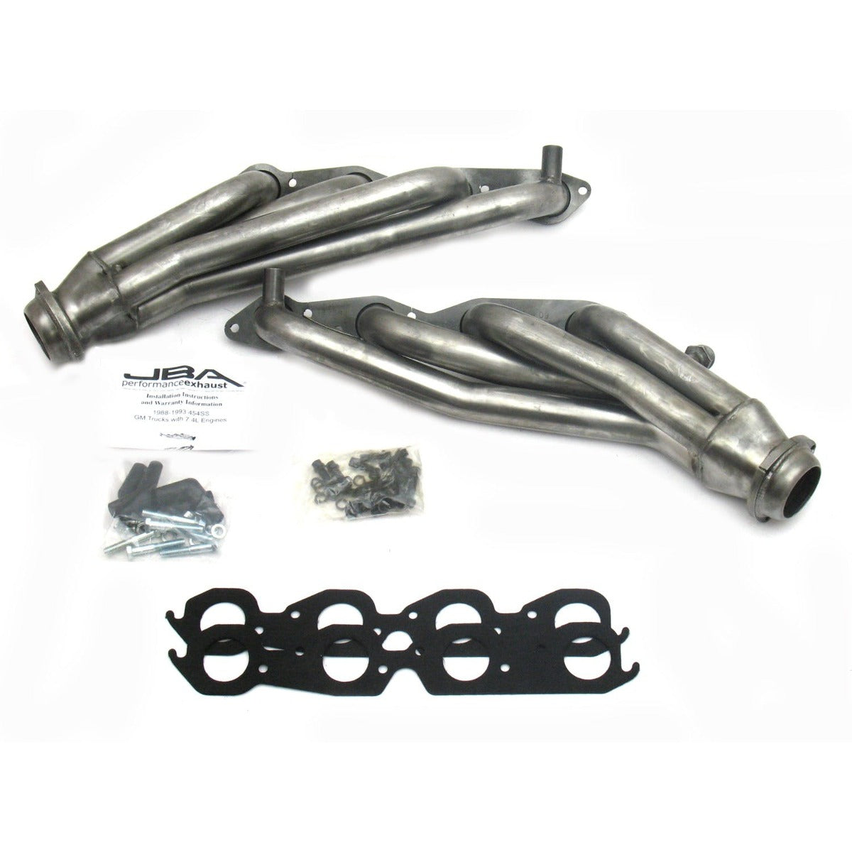 JBA Performance Exhaust 1823S 1823S 1 3/4 inch Shorty Stainless Steel 96-00 GM Truck 7.4L