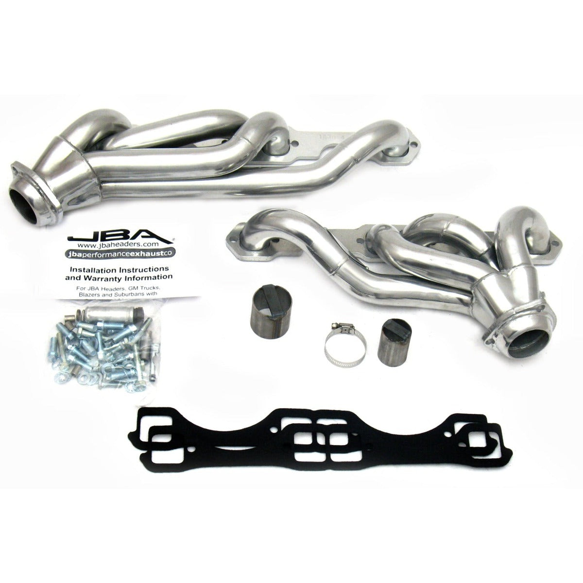 JBA Performance Exhaust 1830S-4JS 1830S-4JS 1 5/8 inch Shorty Stainless Steel 87-91 Suburban/B