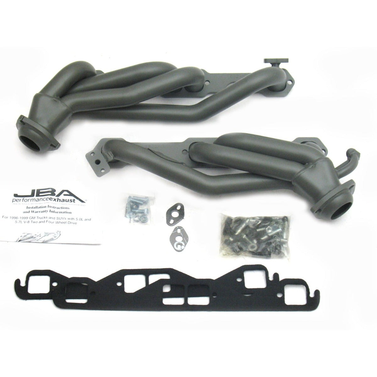 JBA Performance Exhaust 1832S-2JT 1832S-2JT 1 1/2 inch Shorty Stainless Steel 98-00 GM Truck 5