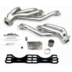 JBA Performance Exhaust 1832SJS 1832SJS 1 1/2 inch Shorty Stainless Steel 96-99 GM Truck 5.0