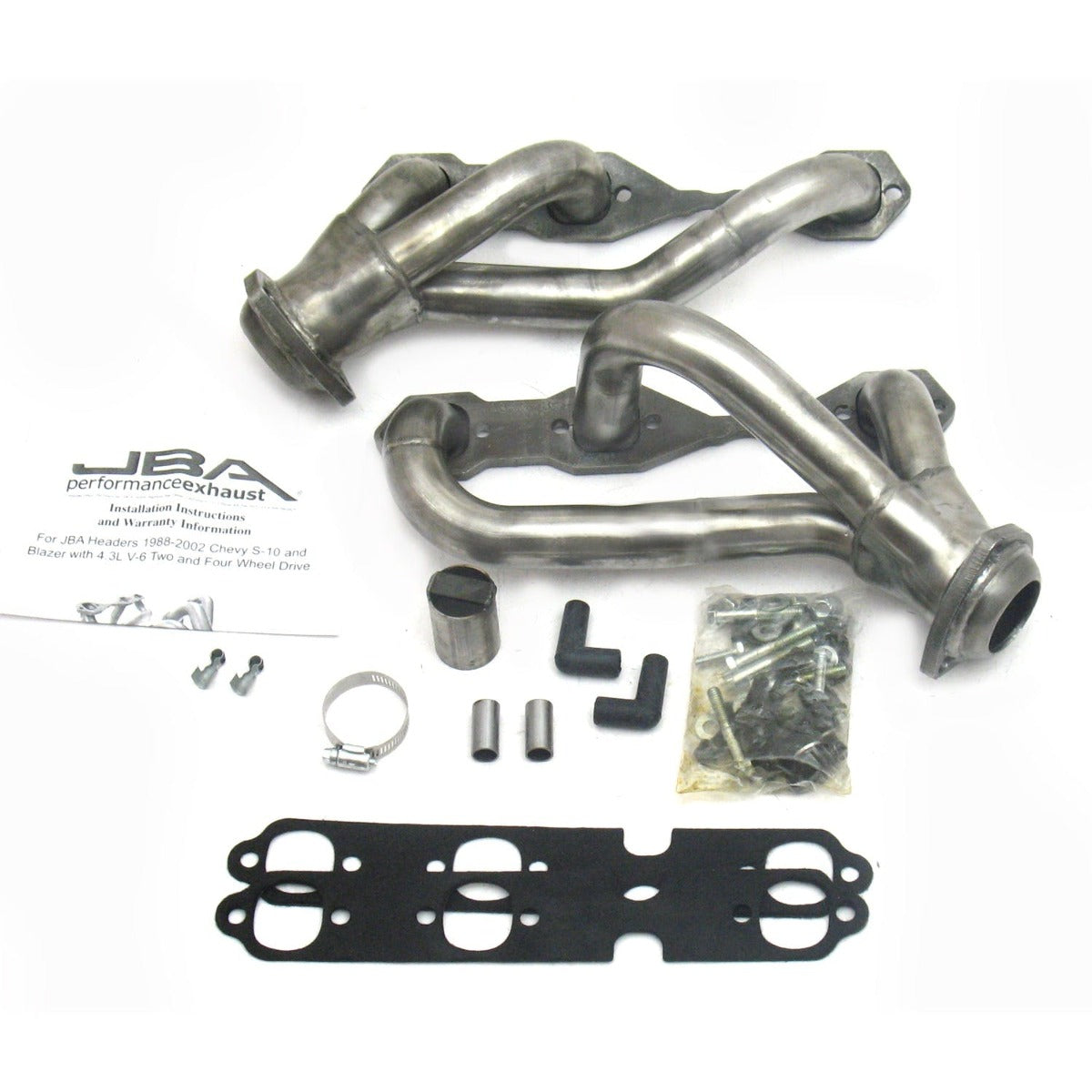 JBA Performance Exhaust 1840S-3 1840S-3 1 1/2 inch Shorty Stainless Steel 88-95/02-03 Blazer