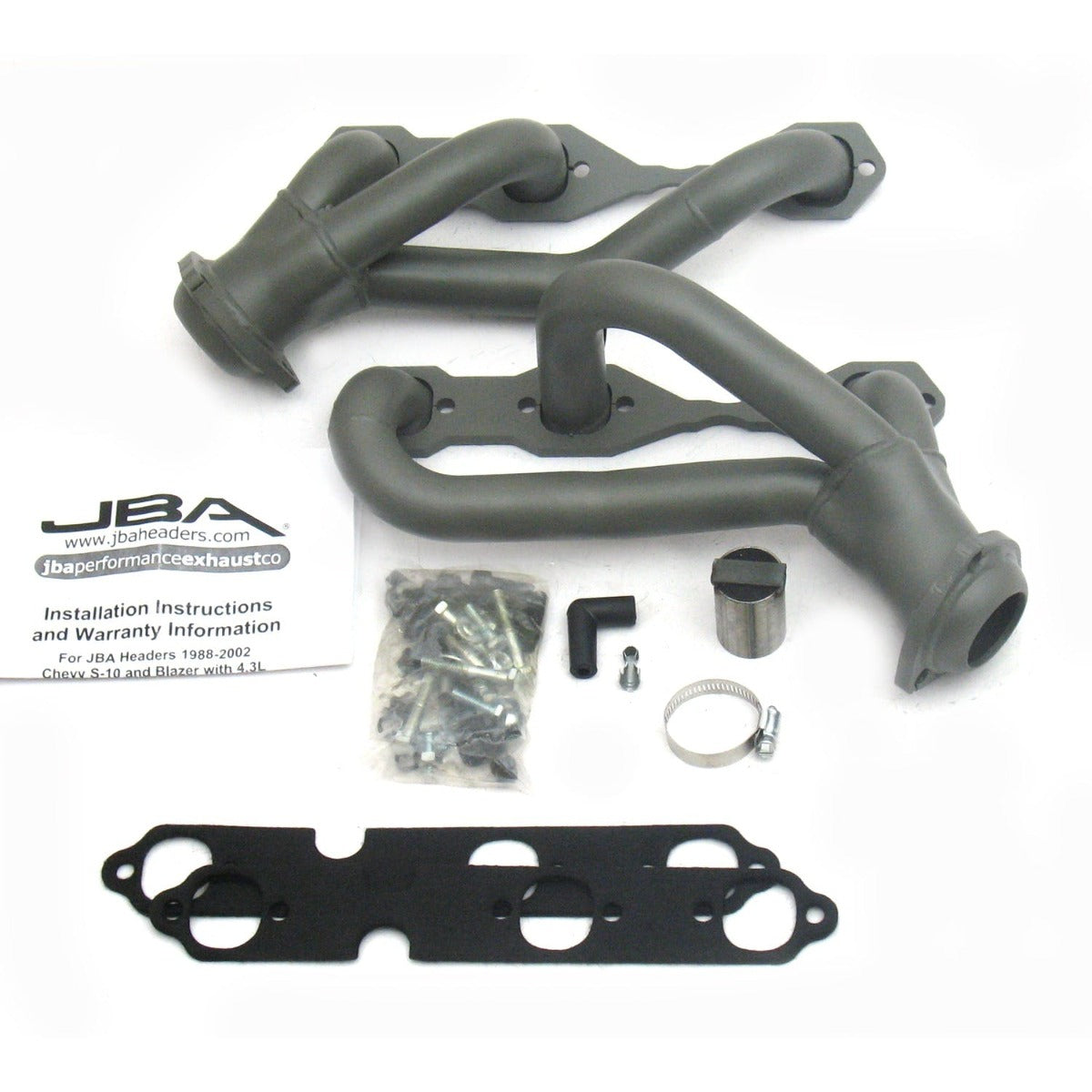 JBA Performance Exhaust 1840S-4JT 1840S-4JT 1 1/2 inch Shorty Stainless Steel 88-95/02-03 S10